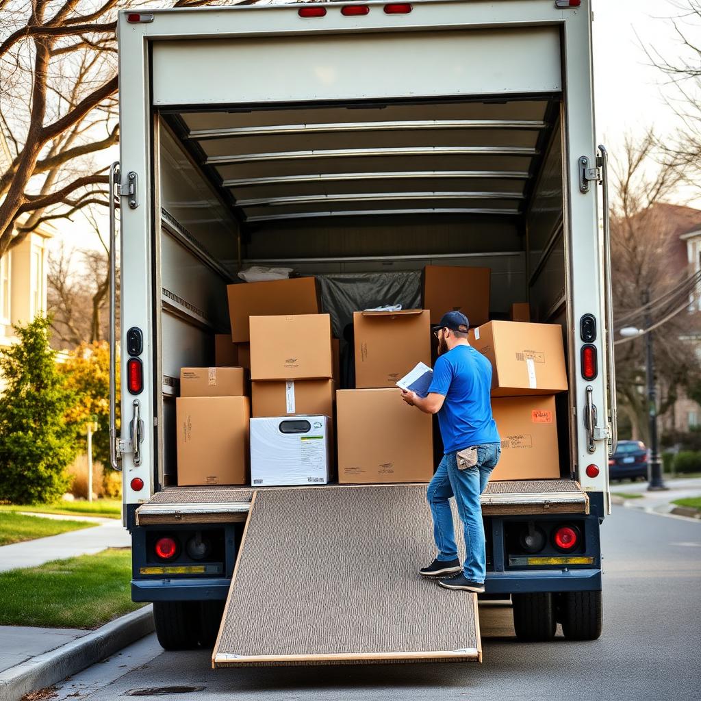 Classic Movers crew loading a moving truck on move day