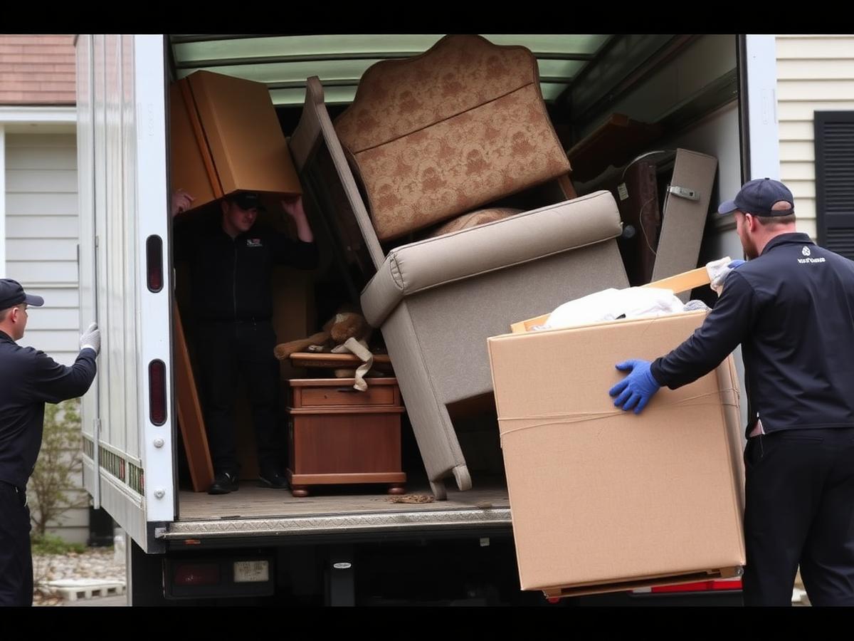 Classic Movers junk removal crew